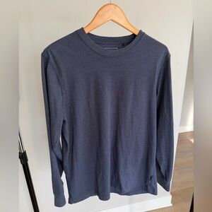 Eddie Bauer Men's Deep Blue Long Sleeve Tee